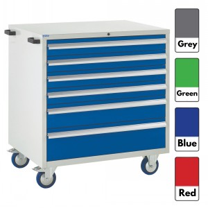 Euroslide Storage Cabinet Mobile 6 Drawers